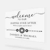 結婚歓迎 アクリルサイン (傾斜)