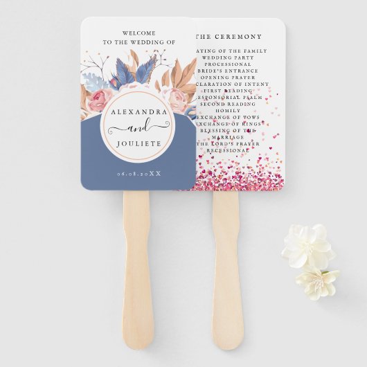 結婚歓迎 ハンドファン (正面&裏面)