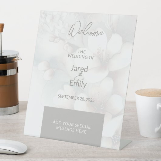 結婚歓迎 台座サイン (インサイチュ)