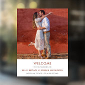 結婚歓迎 | Terracota焼けオレンジ色の錆 ウィンドウサイン