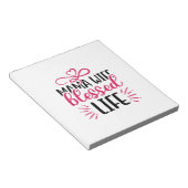 結婚母の妻の生賛美活 ノートパッド (アングル)