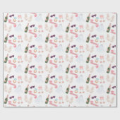 結婚水彩ラッピングペーパー ラッピングペーパー (フラット)