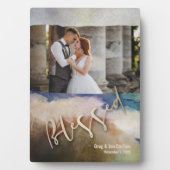 結婚水賛美色Tabletop Easel フォトプラーク (正面)