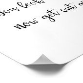 結婚浴室の標識 |レディース ポスター (角)