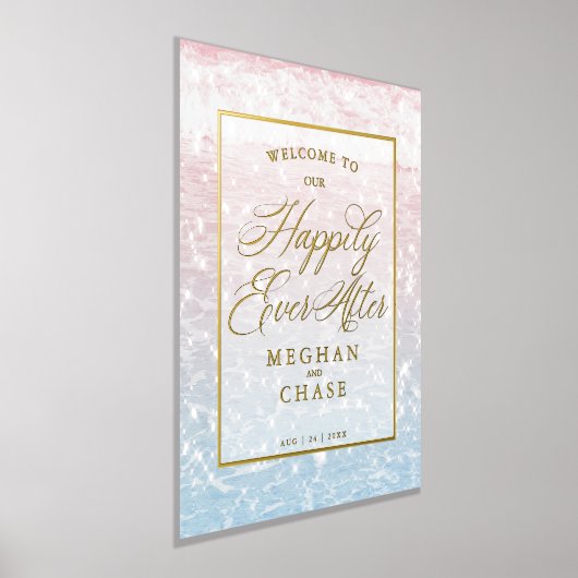 結婚海の後は幸せきらめくだ 箔ポスター (レイダウン)