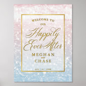 結婚海の後は幸せきらめくだ 箔ポスター (正面)