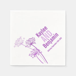 結婚牛パセリ紫紙ナプキン スタンダードカクテルナプキン