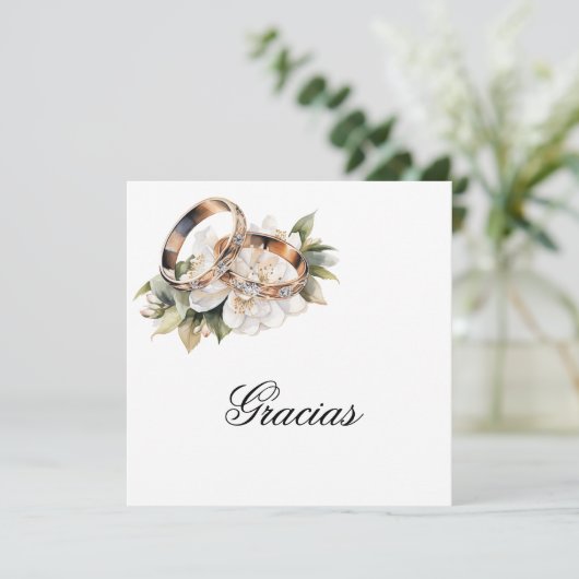 結婚環スペインのサンキューカード サンキューカード (スタンド正面)