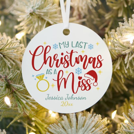 結婚生活の最後の恋しく思クリスマスかわいい メタルオーナメント (インサイチュ)