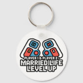 結婚生活レベルアップゲーマーアート キーホルダー (裏面)