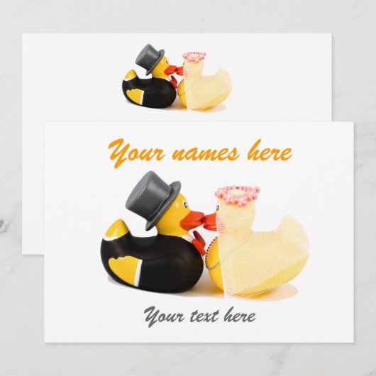 結婚用のあひる (正面/裏面)