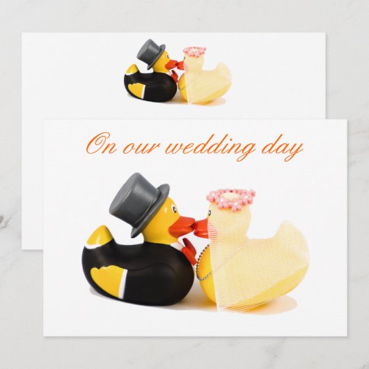 結婚用アヒル (正面/裏面)