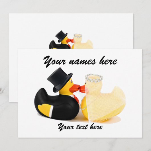 結婚用アヒル2 (正面/裏面)