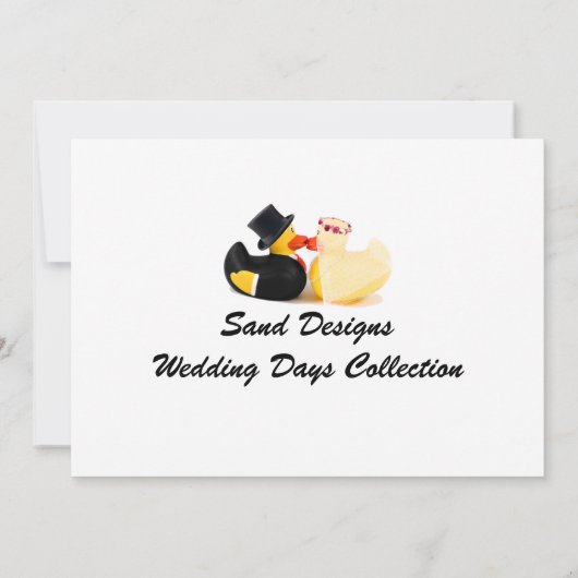 結婚用アヒル4 招待状 (裏面)