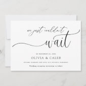 結婚発表が待ち遠しかった 招待状 (正面)