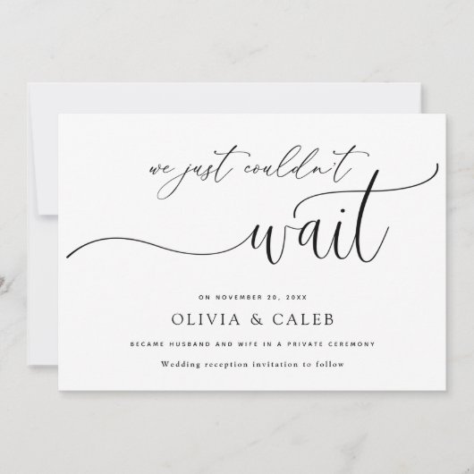 結婚発表が待ち遠しかった 招待状 (正面)