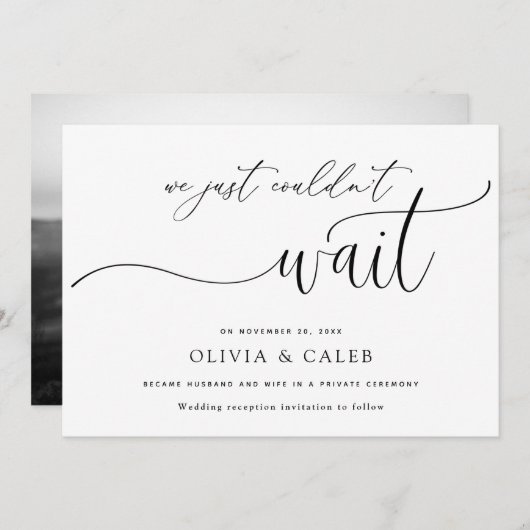 結婚発表が待ち遠しかった 招待状 (正面/裏面)