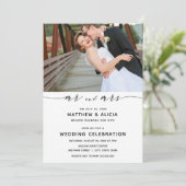 結婚発表と披露宴 招待状 (スタンド正面)