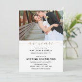 結婚発表と披露宴 招待状 (スタンド正面)