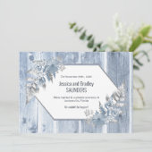 結婚発表ほこりっぽい青い木 案内状 (スタンド正面)