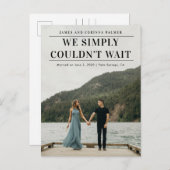 結婚発表を待つことができなかった ポストカード (正面/裏面)