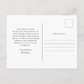 結婚発表を待つことができなかった ポストカード (裏面)