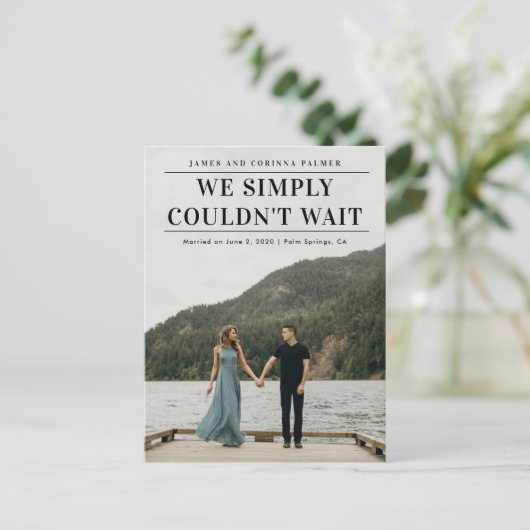 結婚発表を待つことができなかった ポストカード (スタンド正面)