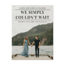 結婚発表を待つことができなかった