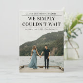 結婚発表を待つことができなかった 招待状 (スタンド正面)