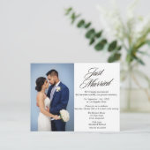 結婚発表パーティの招待状 インビテーションポストカード (スタンド正面)