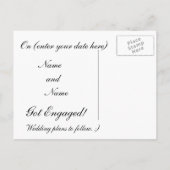 結婚発表ポストカード 案内ポストカード (裏面)