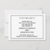 結婚発表中止カード 案内状 (正面)