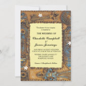 結婚発表 アンティーク スケルトン キー 招待状 (正面)