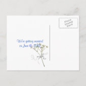 結婚発表 案内ポストカード (裏面)