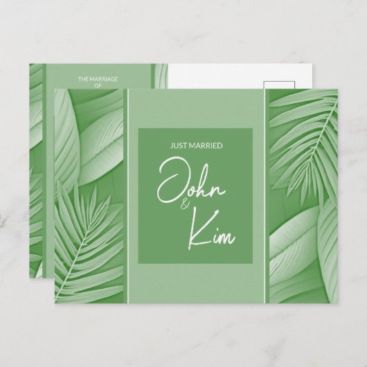 結婚発表QRコード写真ポストカード 案内ポストカード (正面/裏面)