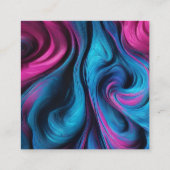 結婚登録簿及び新婚旅行モダン基金 スクエア名刺 (裏面)