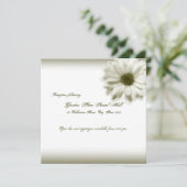 結婚白ヴィンテージ菊 招待状 (スタンド正面)