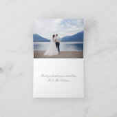 結婚白灰色 サンキューカード (内部)