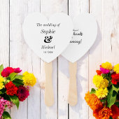 結婚白黒式ファン ハンドファン