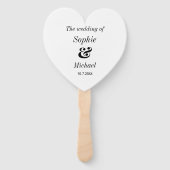 結婚白黒式ファン ハンドファン (正面)