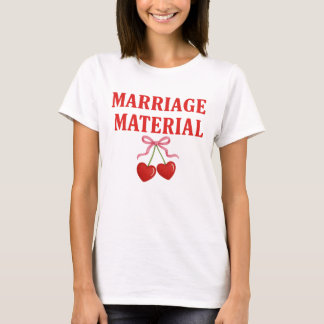 結婚相手 チェリーリボン Tシャツ