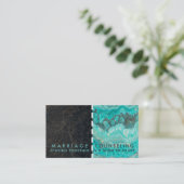 結婚相談のスローガン 名刺 (スタンド正面)
