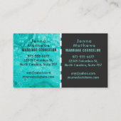 結婚相談のスローガン 名刺 (裏面)