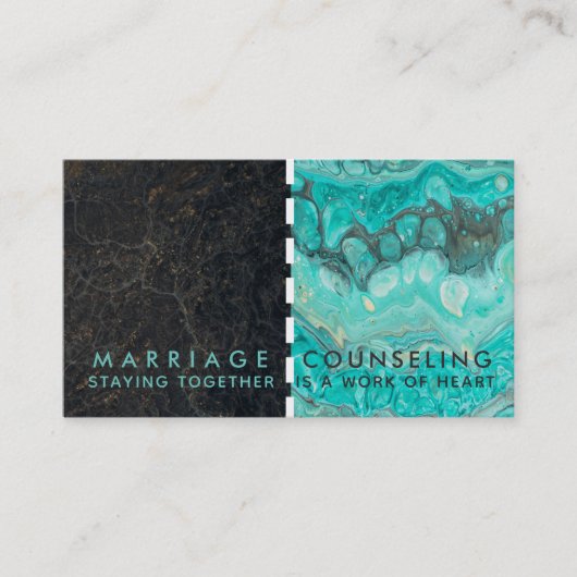 結婚相談のスローガン 名刺 (正面)