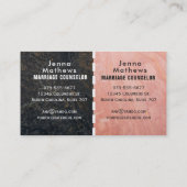 結婚相談の名刺 名刺 (裏面)