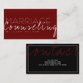 結婚相談人間関係セラピスト 名刺 (正面/裏面)