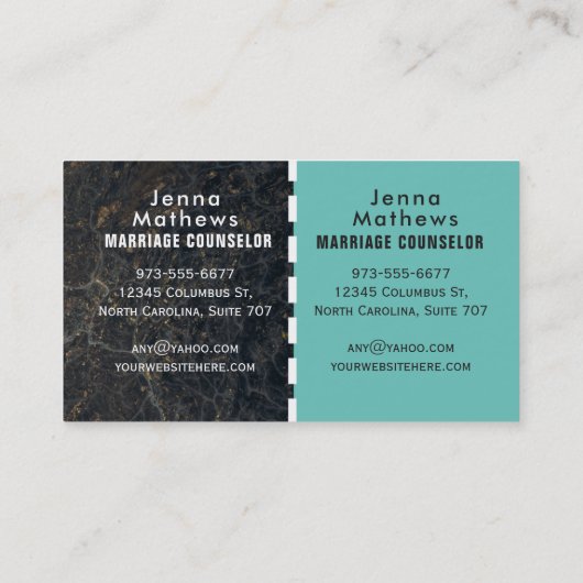 結婚相談員の名刺 名刺 (裏面)