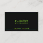 結婚相談員（ダーク） 名刺 (裏面)