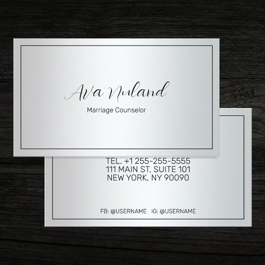 結婚相談員 名刺