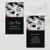 結婚相談生活コーチセラピーセラピスト 名刺 (正面/裏面)